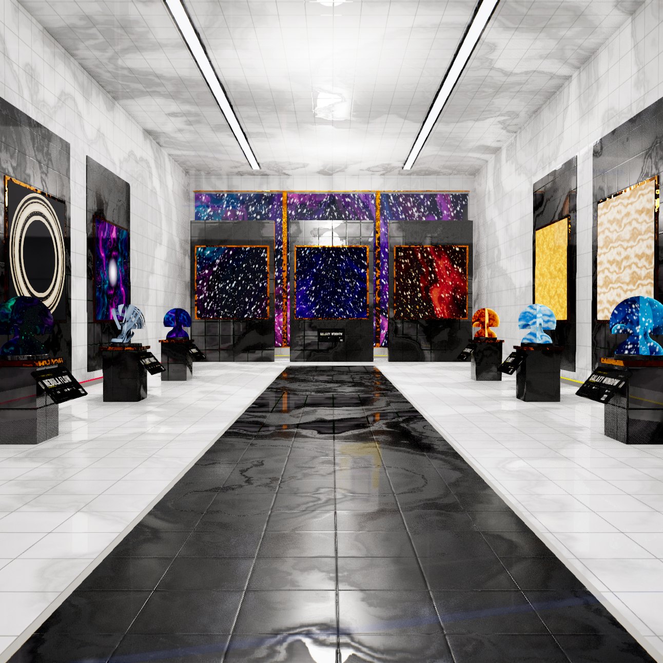 Walking a museum hall of cosmic materials