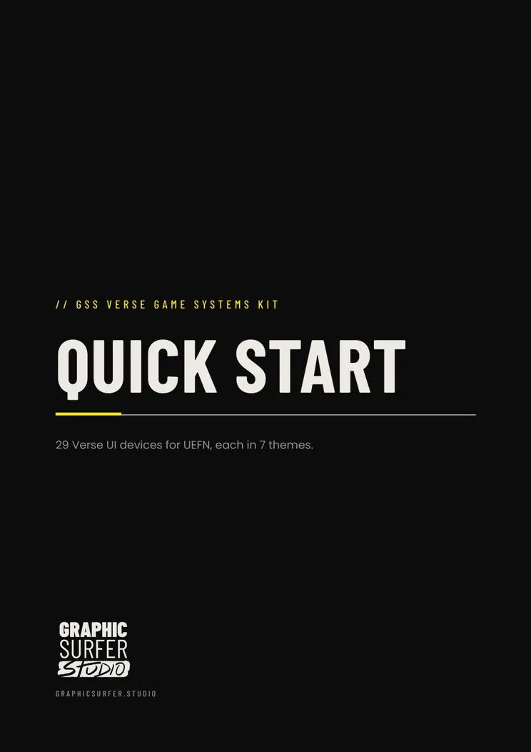 Quick Start PDF, cover