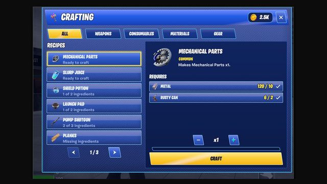 Crafting device, as shown in the Reference