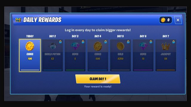 Daily Rewards device, as shown in the Reference