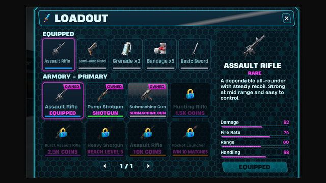 Loadout device, as shown in the Reference