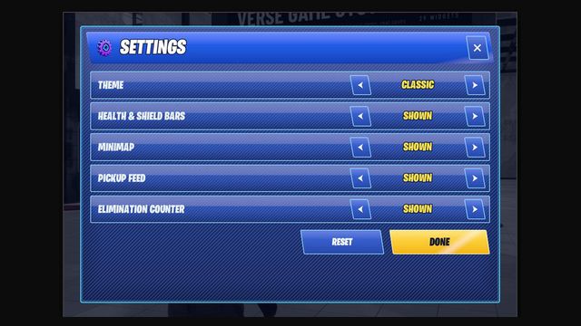 Settings device, as shown in the Reference