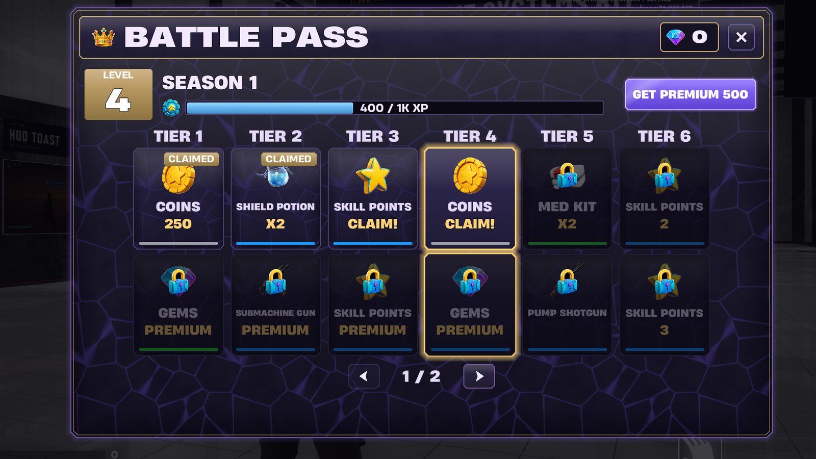 Battle Pass in the Roguelite theme.